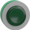 Pushbutton, for universal LED, illuminable, waistband round, green, front ring light gray, mounting Ø 30.5 mm, ZB5FW133C0