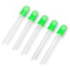 LED 5mm green - 5 pcs set
