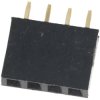 Gniazdo goldpin 1x4 pin żeńskie proste 2.54mm