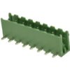 Łączówka; EDR-5.08-08P-4; 8 torów; R=5,08mm; 8,2mm; 15A; 300V; przewlekany (THT); kątowe 90°; otwarta; zielony; KLS; RoHS
