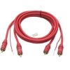 KABEL 2xRCA-2xRCA 1.5m 6mm CZERWONY + ŻYŁA