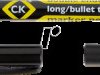 T3593 C.K double ended long-bullet tip marker pen black (box of 20)