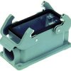 Surface mount housing, size 24B, die-cast aluminum, 2 x M25, angled, cross bow locking, IP65, 19300241271