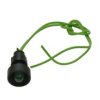 Kontrolka; KLP10G/230V; 13mm; podświetlenie LED 230V; zielony; z przewodem; czarny; IP20; LED 10mm; 30mm; Elprod; RoHS