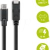 67986 USB 3.0 cable, B male to C male, 1 m