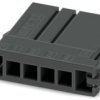 Socket header, 4 pole, pitch 3.81 mm, straight, black, 1340904