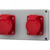 F-ELEKTRO Rozdzielnica siłowa/budowlana Horizontal Gniazdo siłowe 2x16A 5p F3.1249
