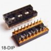 IC socket 18-DIP Low Profile - Cambion