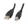 Przewód USB typu A - USB typu B 1m Czarny Ferryt Lanberg