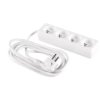 Przedłużacz 4-gniazda z/u 5m /H05VV-F 3G1/ biały PM-BW-4G-50