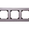 Merten M-Elegance Ramka potrójna metalowa szary rodowy MTN403314