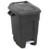 Sealey BM100P Refuse/Wheelie Bin with Foot Pedal 100L - Black