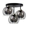 Lampa sufitowa loftowa nowoczesna 3xE27 SOLO BLACK/GOLD