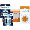 60 x baterie do aparatów słuchowych everActive ULTRASONIC 13 + 4szt LR6 / AA + 4szt LR03 / AAA everActive Pro Alkaline