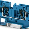 Through terminal block, tension clamp connection, 0.2-10 mm², 41 A, 8 kV, blue, 3031490