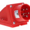 Wtyczka Odbiornikowa (Zwrotnica Faz) 16A 5P 400V Czerwona Ip44 7715-6