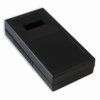 KM-103B Obudowa z tworzywa KM103B wymiary: 190x93x41mm - otwór pod wyświetlacz 19x44mm - czarna - ABS