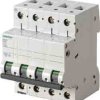 Wyłącznik nadprądowy MCB, Typ C, 3+N, 4A, 400V, 72V, na szynę DIN, Siemens 5SL6404-7, 5SL6