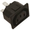 Złącze IEC Gniazdo Zatrzask 2P 120 V AC, 250 V AC TE Connectivity