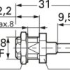 FME plug 50 Ω, RG-188A/U, RG-174/U, KX-3B, RG-316/U, KX-22A, crimp connection, straight, 100027727