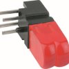 Signal light, 2.4 V (DC), red, 40 mcd, pitch 2.54 mm, LED number: 2, 1803.2232