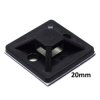 MOCOWANIE UCHWYT OPASKI ZACISKOWEJ CZARNE 20MM 100 SZTUK