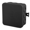 Puszka hermetyczna n/t E12 85x85x39mm pusta IP55 bezhalogenowa czarna 0297-02