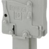 Plug, spring balancer connection, 0.08-4.0 mm², 1 pole, 24 A, 6 kV, gray, 3043132