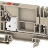 Supply terminal, push-in connection, 0.5-10 mm², 1 pole, 57 A, 4 kV, dark beige, 2428910000
