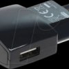 8013930 USB charger, 5 V, 1000 mA, black, USB
