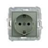 Icon Mechanizm Gniazda Pojedynczego Z Uziemieniem Schuko 2P+Z (Przesłony...