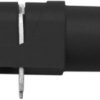 4 mm socket, PCB connection, CAT III, black, SWEB 8094 AU / SW