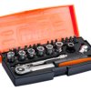 Zestaw nasadek rozmiar napędu 1/4 cala elementy: 24 Bahco