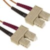 Kabel Światłowodowy, Średnica: 62.5/125Μm, Om1 Wielomodowy, Pomarańczowy, Sc/Sc