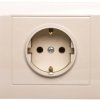 KIER Gniazdo pojedyncze z/u Schuko beżowe GP-1WS/01