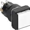 Schneider Electric XB6ECW1B2P Przycisk podświetlany XB6ECW1B2P, 16 mm, 250 V, 3 A, 5 szt.