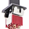 Przełącznik kołyskowy (Wł.)-wył.-(wł.) Nie 5 A DPDT Czarny TE Connectivity