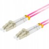 Patchcord światłowodowy MM LC/UPC-LC/UPC duplex 3mm OM4 purple 1m LANBERG