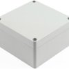 ABS enclosure, (L x W x H) 105 x 105 x 60 mm, light gray (RAL 7035), IP66, 1554LGY