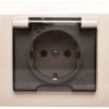 Kier Gniazdo Bryzgoszczelne Z/U Schuko Ip44 Klapka Przezroczysta Gph-1Ws/01/D