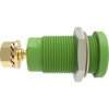 4 mm panel socket, screw connection, CAT III, CAT IV, green, SEB 9424 AU / GN