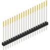 Pin header, 20 pole, pitch 2.54 mm, straight, black, 10046968