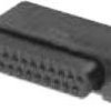 D-Sub socket, 9 pole, standard, equipped, angled, solder pin, 5747459-6