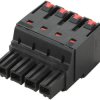 Weidmüller 2493410000 Obudowa złącza pin męskiego na kabel BUF 10.16IT/04/180 AG BK BX, wire-to-board, piny: 4, 76 A, 28