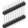 Pin header, 10 pole, pitch 2.54 mm, straight, black, 10056712