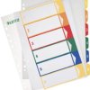 Leitz Rejestr 1-6 DIN A4, Szeroki polipropylen 12920000