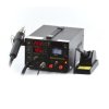 Stacja lutownicza 3w1 hotair grotowa + zasilacz 15V/1A WEP 853DA