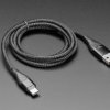 Adafruit Black Woven USB A or Type-C to Type-C Cable with Magnetic Tip
