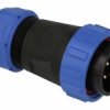 SPP2910-4WW Wtyk 4 pin na kabel (13-16mm) okrągły, zakręcany, wodoodporny - gwint wewnętrzny (25A)