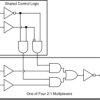 Quadruple 2-line to 1-line data selector/multiplexer with inverted outputs